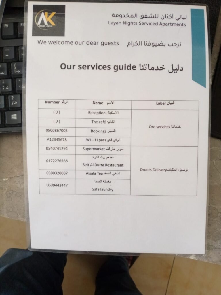 دليل الخدمات